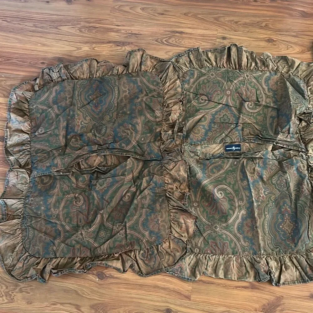 Vintage Ralph, Lauren round Paisley instead of five pillowcase, sham standard an